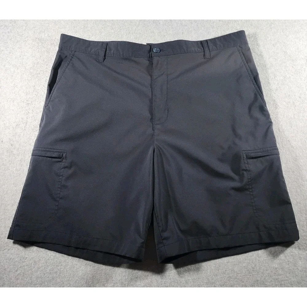 Chaps Men's Chino Golf Shorts, Black, Size 40, Inseam 9